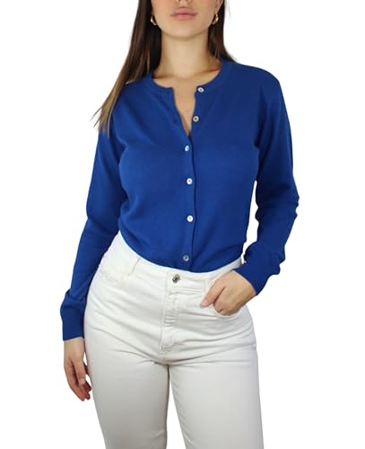 Win's Kaschmir-Weste für Damen, hergestellt in Italien, indigoblau, XXL von Win's