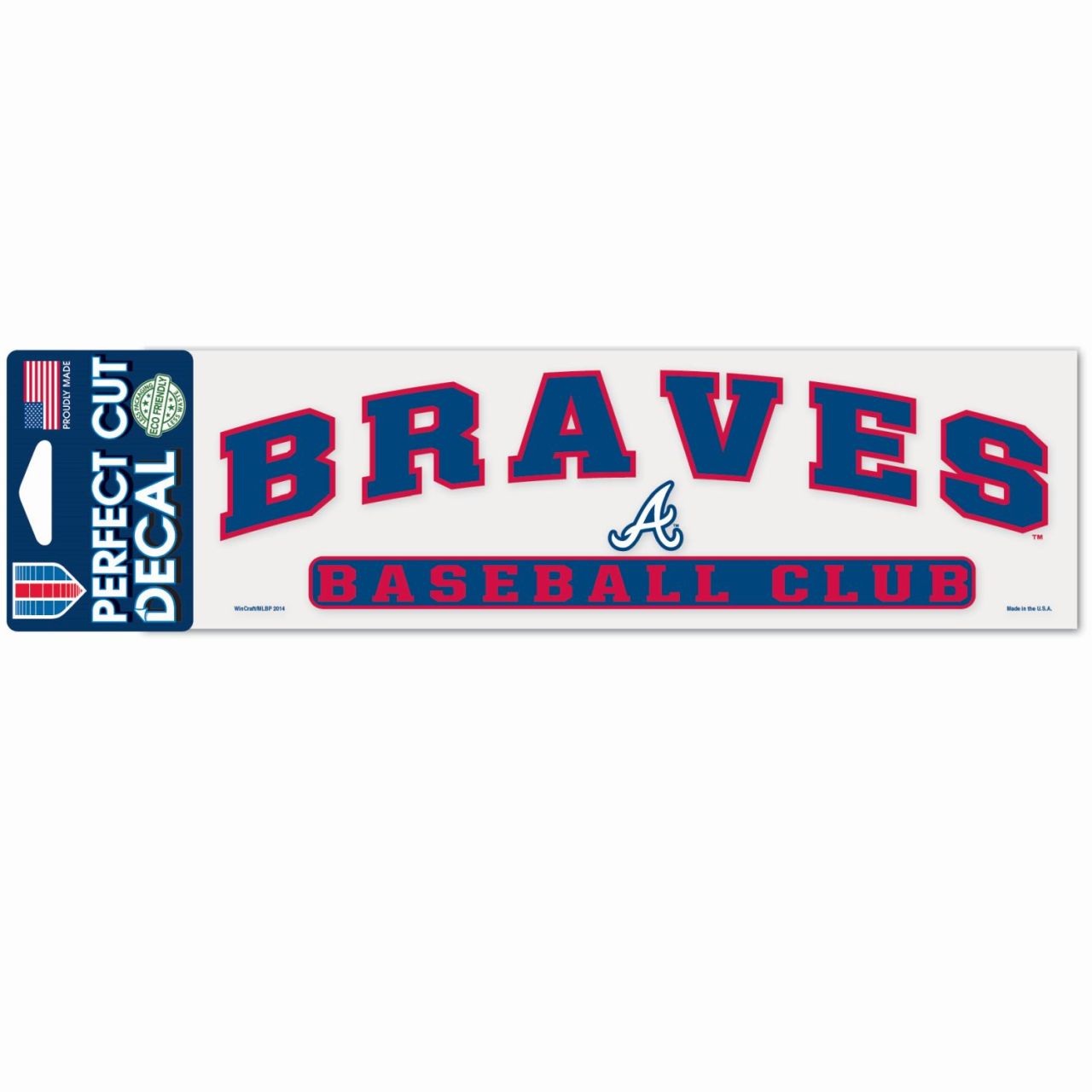 MLB Perfect Cut Aufkleber 8x25cm Atlanta Braves von WinCraft