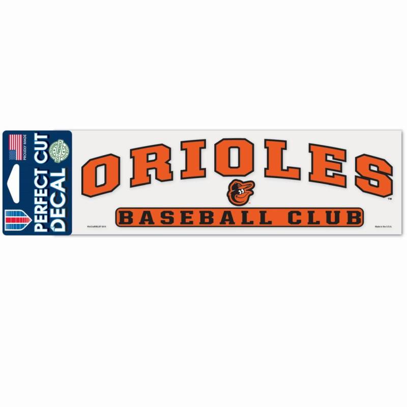 MLB Perfect Cut Aufkleber 8x25cm Baltimore Orioles von WinCraft