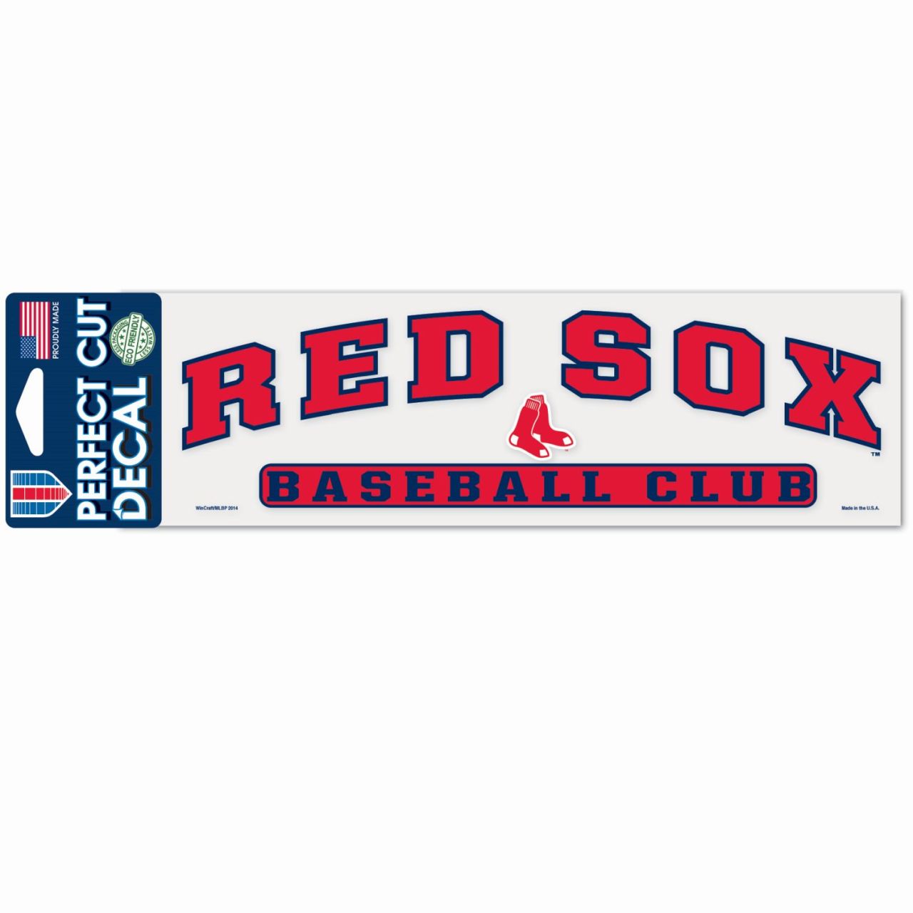 MLB Perfect Cut Aufkleber 8x25cm Boston Red Sox von WinCraft