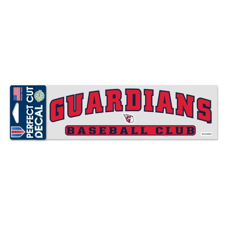 MLB Perfect Cut Aufkleber 8x25cm Cleveland Guardians von WinCraft