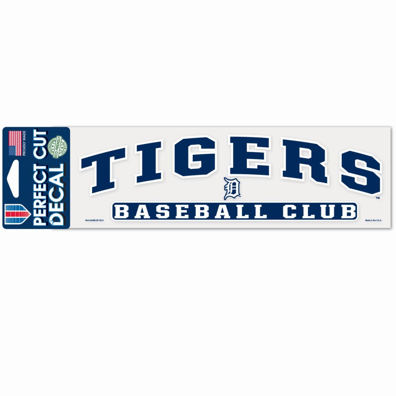 MLB Perfect Cut Aufkleber 8x25cm Detroit Tigers von WinCraft