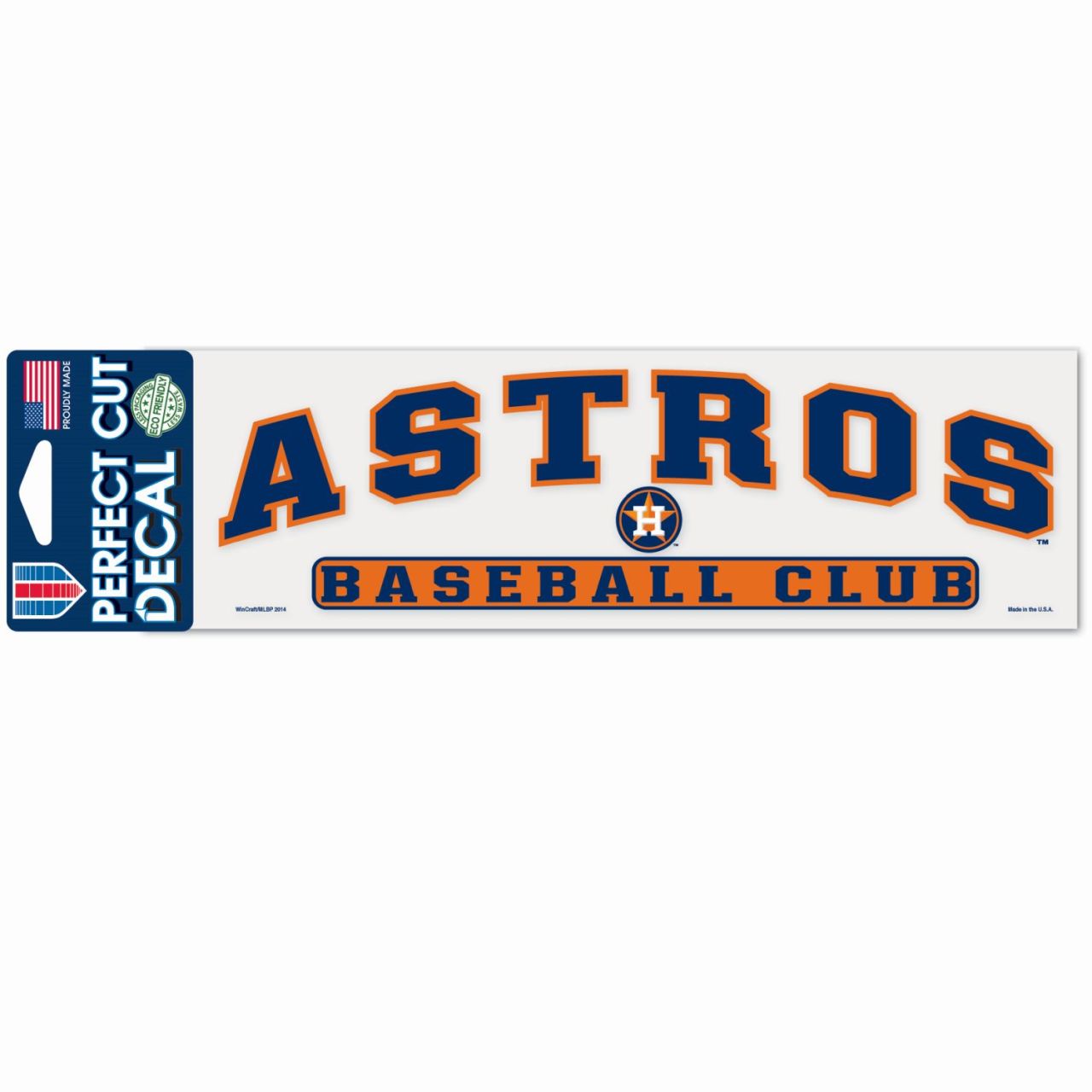MLB Perfect Cut Aufkleber 8x25cm Houston Astros von WinCraft
