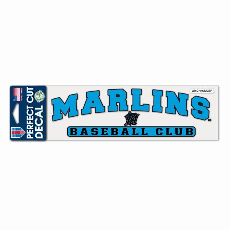 MLB Perfect Cut Aufkleber 8x25cm Miami Marlins von WinCraft