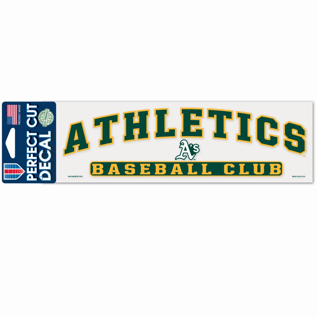 MLB Perfect Cut Aufkleber 8x25cm Oakland Athletics von WinCraft