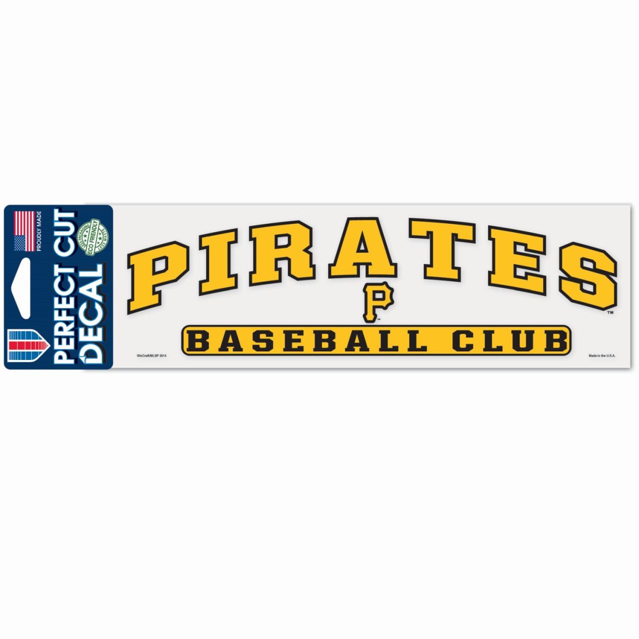 MLB Perfect Cut Aufkleber 8x25cm Pittsburgh Pirates von WinCraft