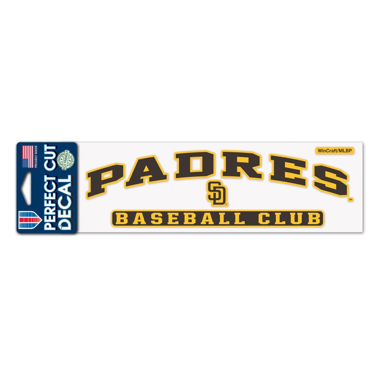 MLB Perfect Cut Aufkleber 8x25cm San Diego Padres von WinCraft