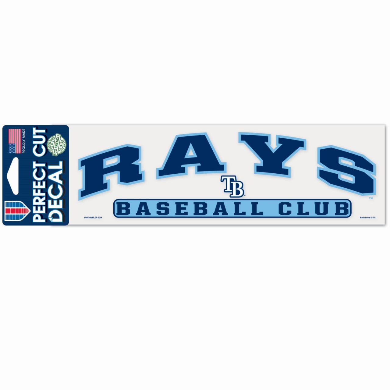 MLB Perfect Cut Aufkleber 8x25cm Tampa Bay Rays von WinCraft