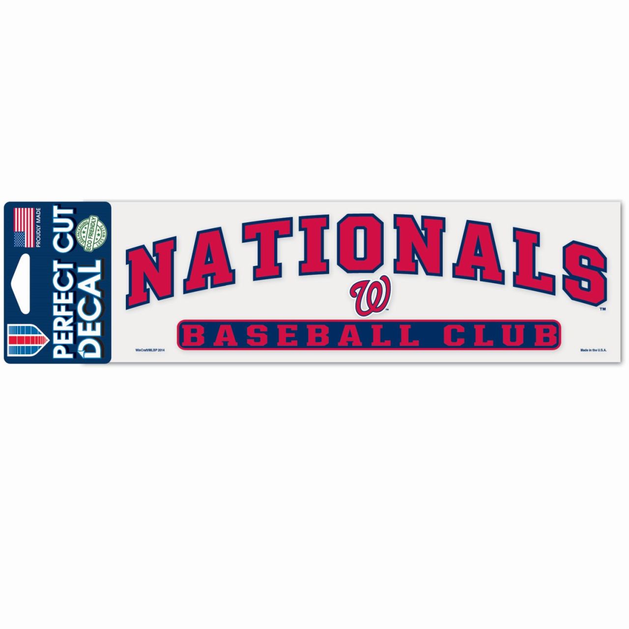 MLB Perfect Cut Aufkleber 8x25cm Washington Nationals von WinCraft