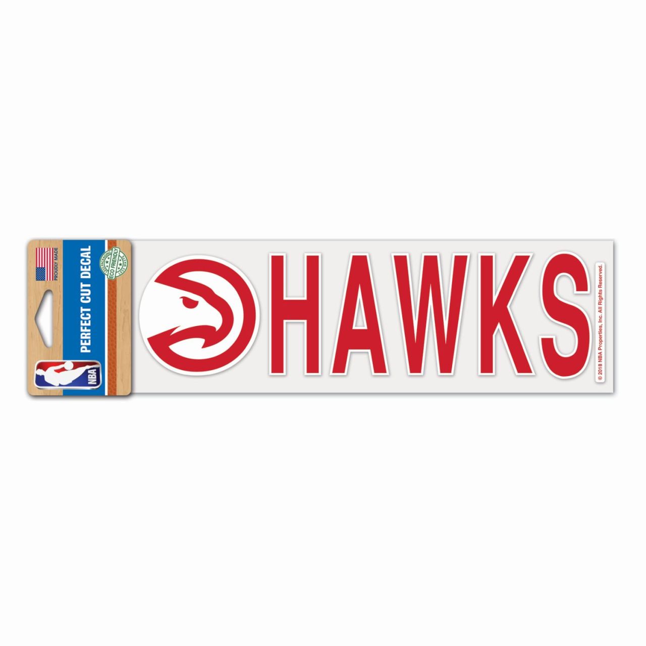 NBA Perfect Cut Aufkleber 8x25cm Atlanta Hawks von WinCraft