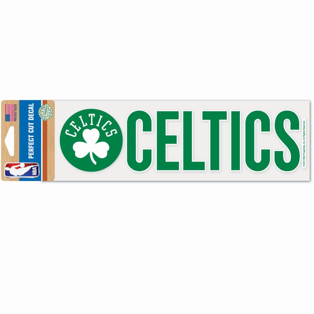 NBA Perfect Cut Aufkleber 8x25cm Boston Celtics von WinCraft