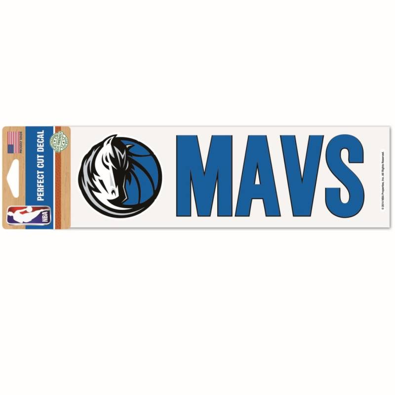 NBA Perfect Cut Aufkleber 8x25cm Dallas Mavericks von WinCraft