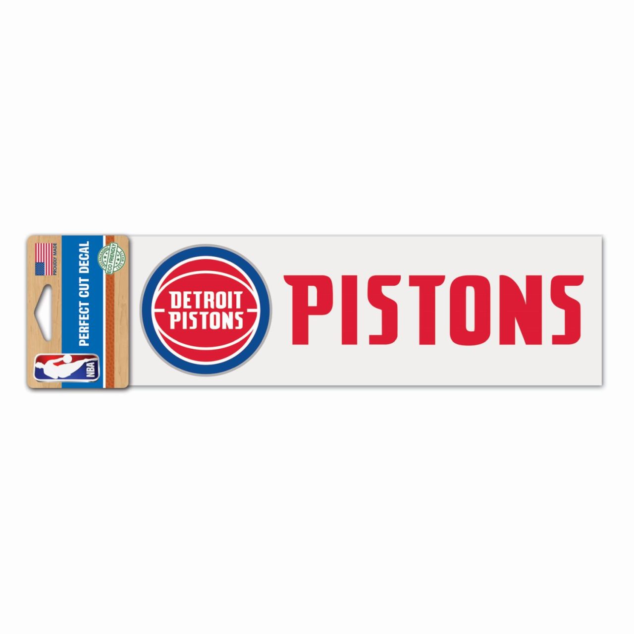 NBA Perfect Cut Aufkleber 8x25cm Detroit Pistons von WinCraft