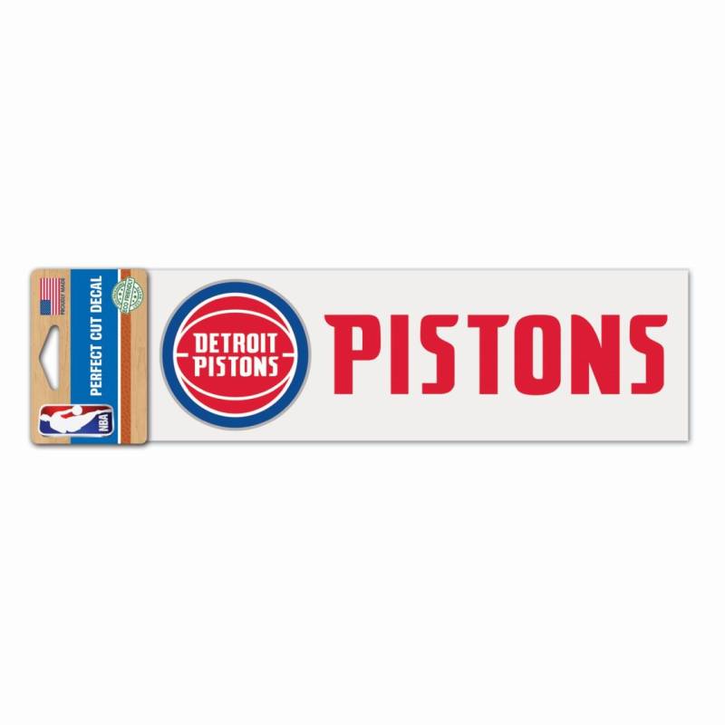 NBA Perfect Cut Aufkleber 8x25cm Detroit Pistons von WinCraft