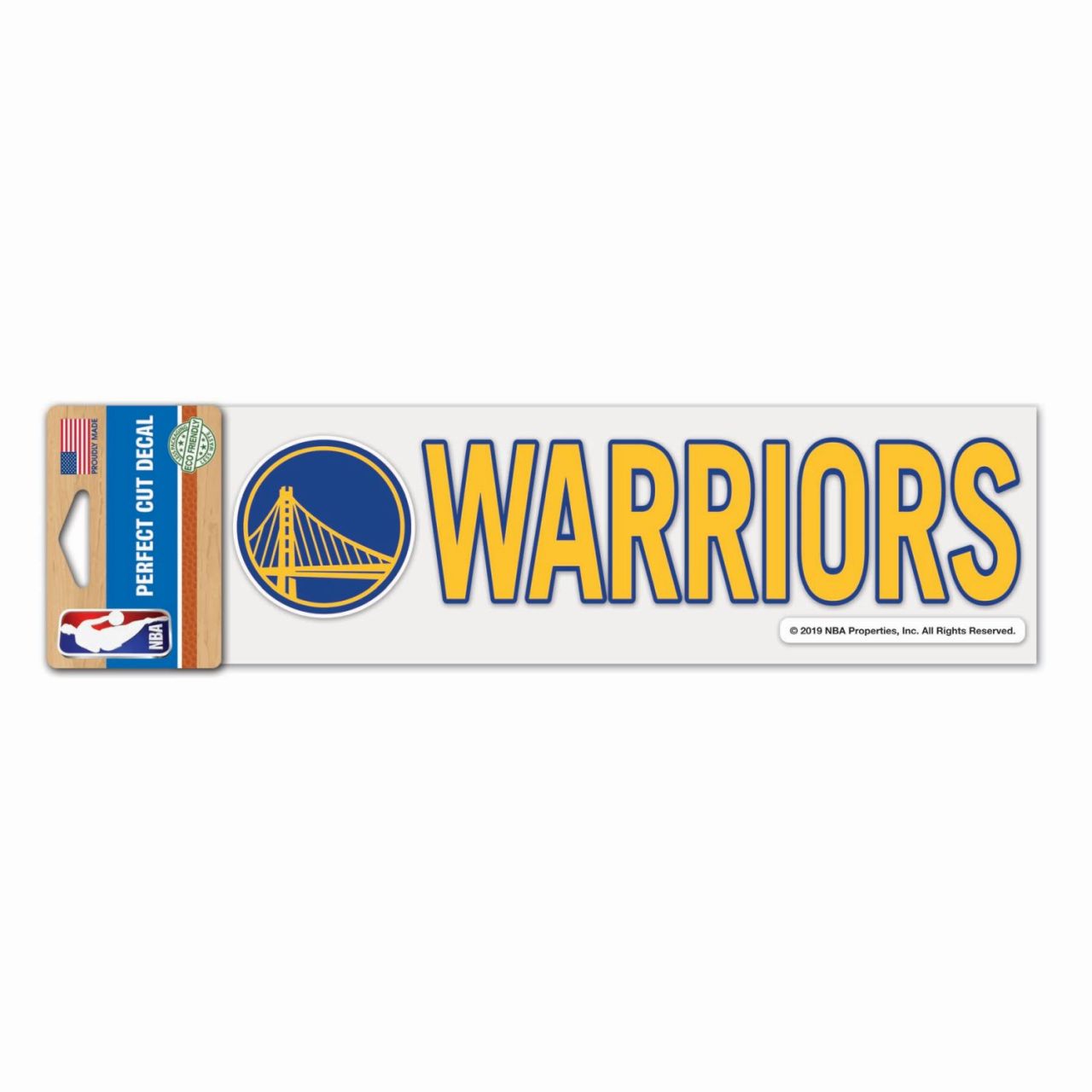 NBA Perfect Cut Aufkleber 8x25cm Golden State Warriors von WinCraft