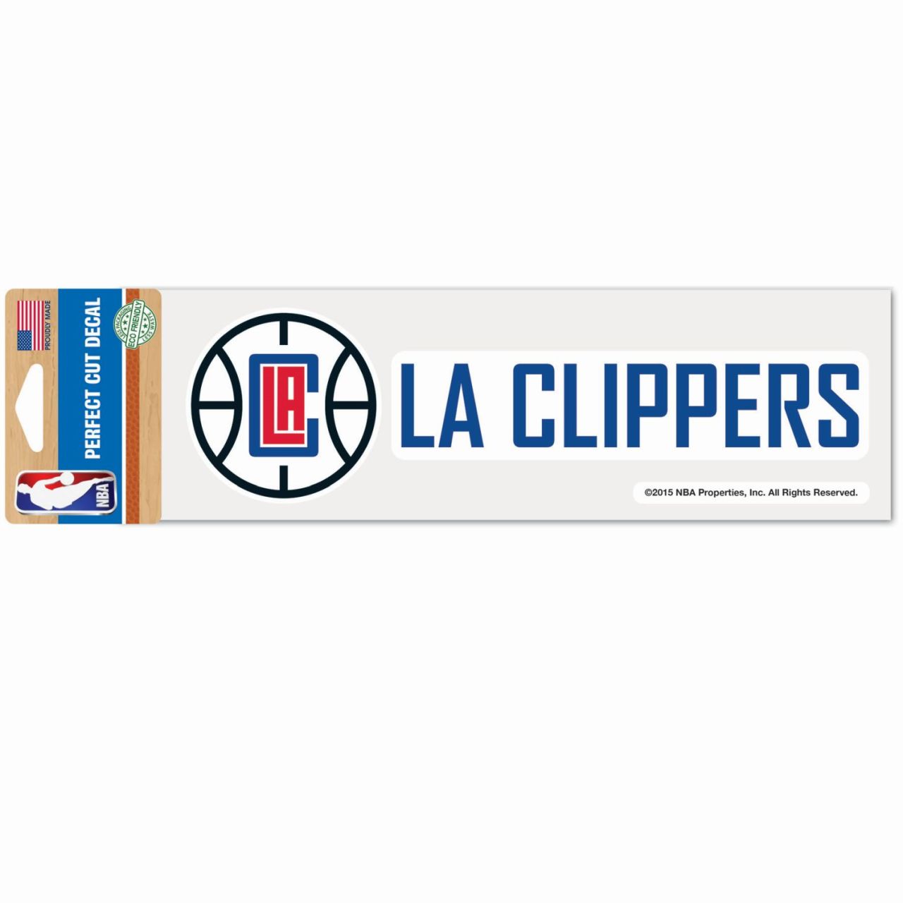 NBA Perfect Cut Aufkleber 8x25cm Los Angeles Clippers von WinCraft