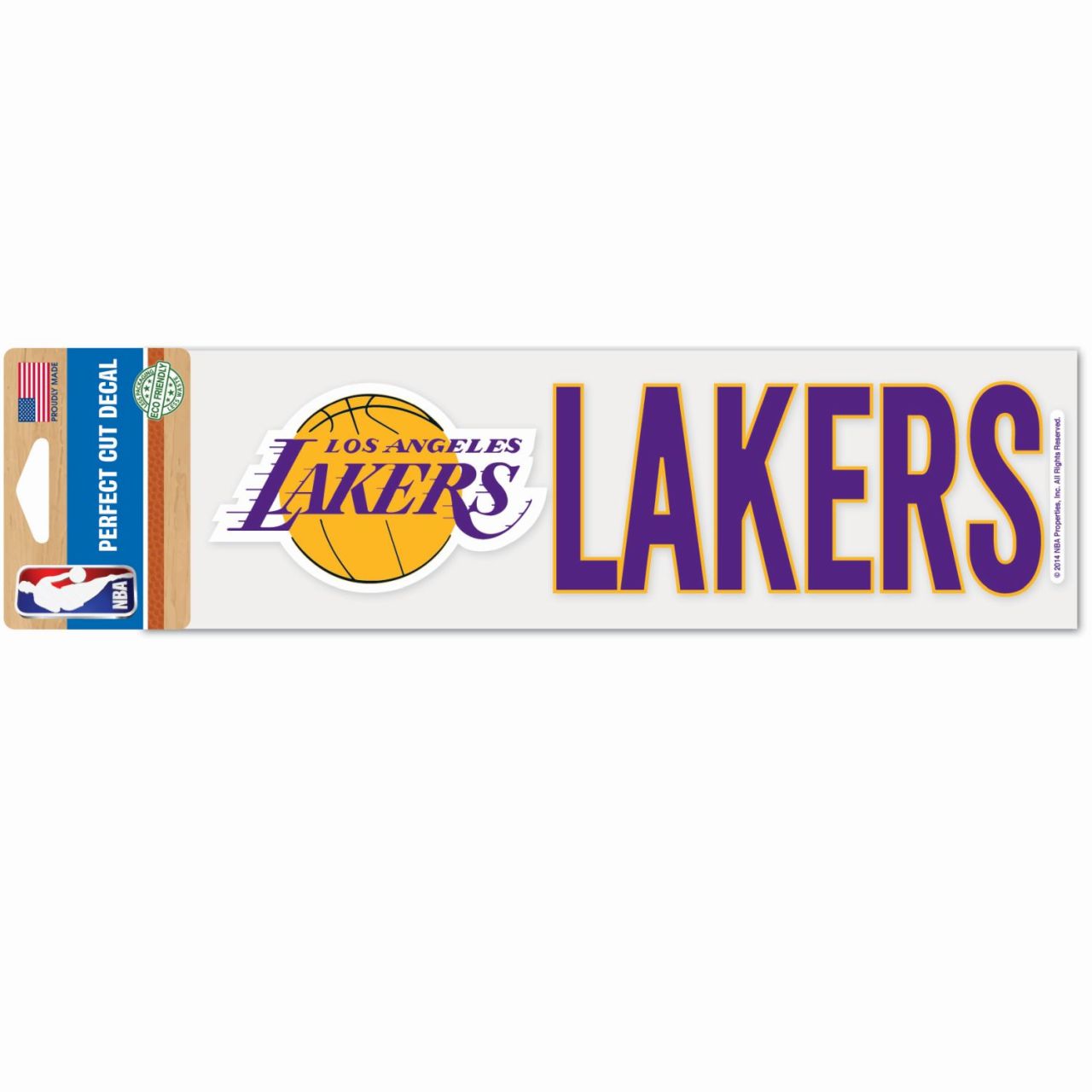 NBA Perfect Cut Aufkleber 8x25cm Los Angeles Lakers von WinCraft