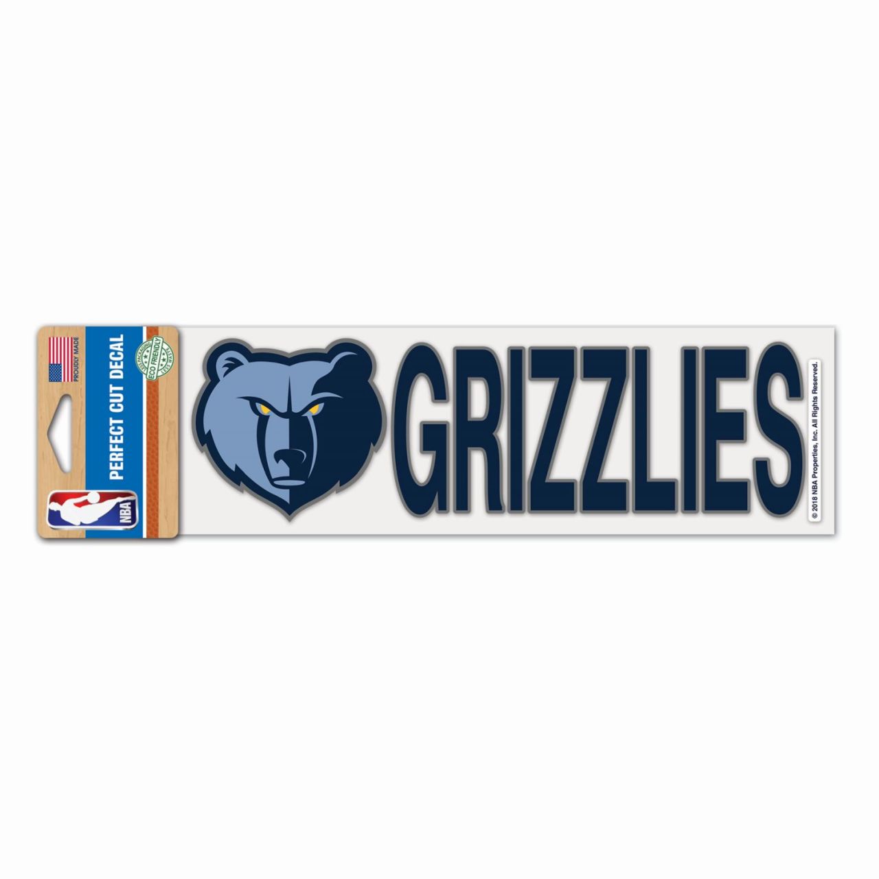 NBA Perfect Cut Aufkleber 8x25cm Memphis Grizzlies von WinCraft