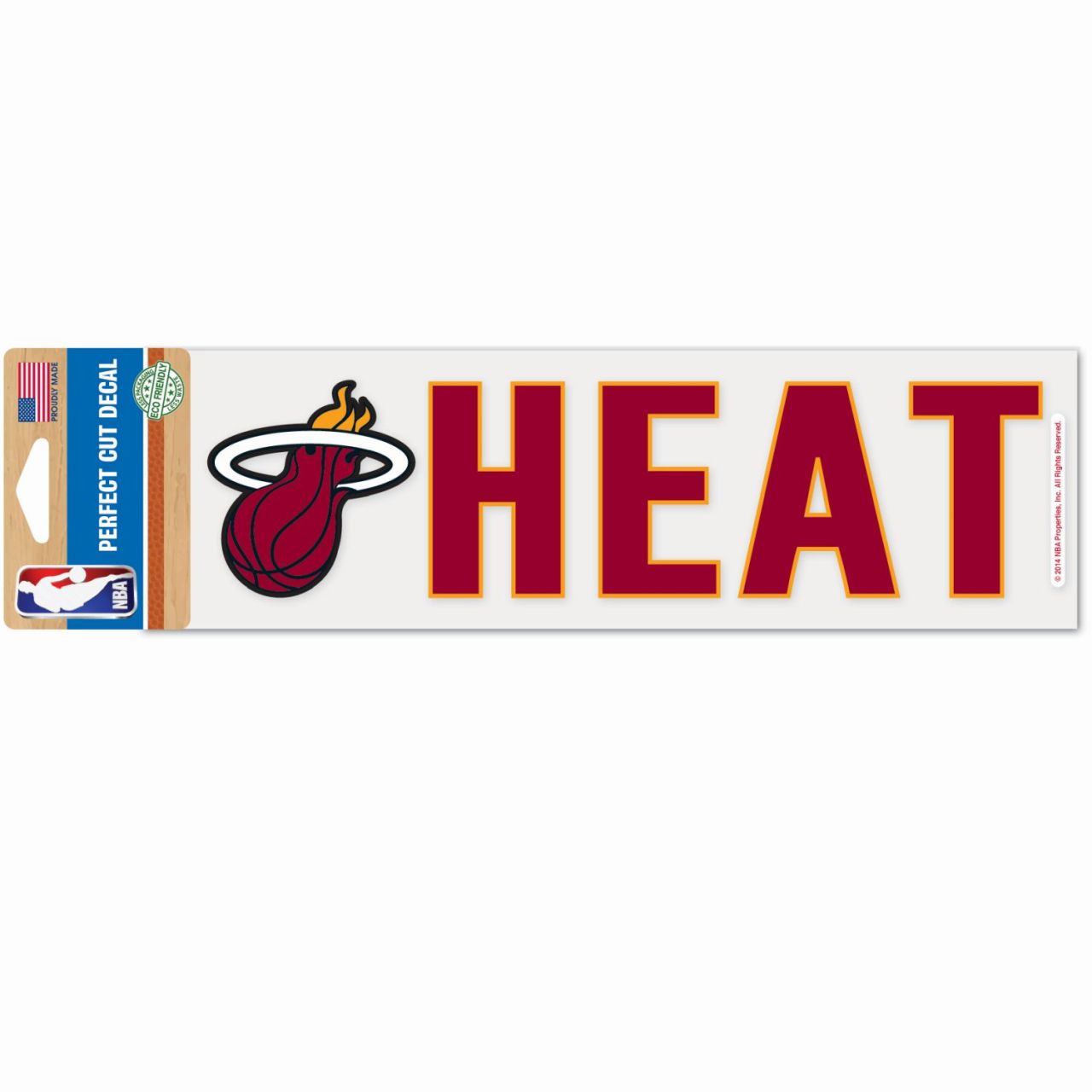 NBA Perfect Cut Aufkleber 8x25cm Miami Heat von WinCraft