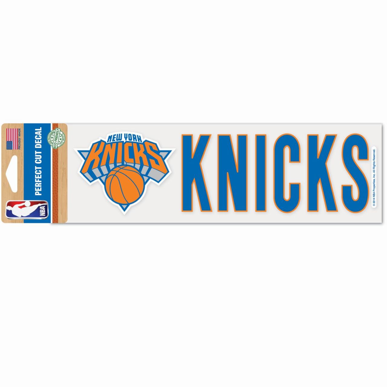 NBA Perfect Cut Aufkleber 8x25cm New York Knicks von WinCraft