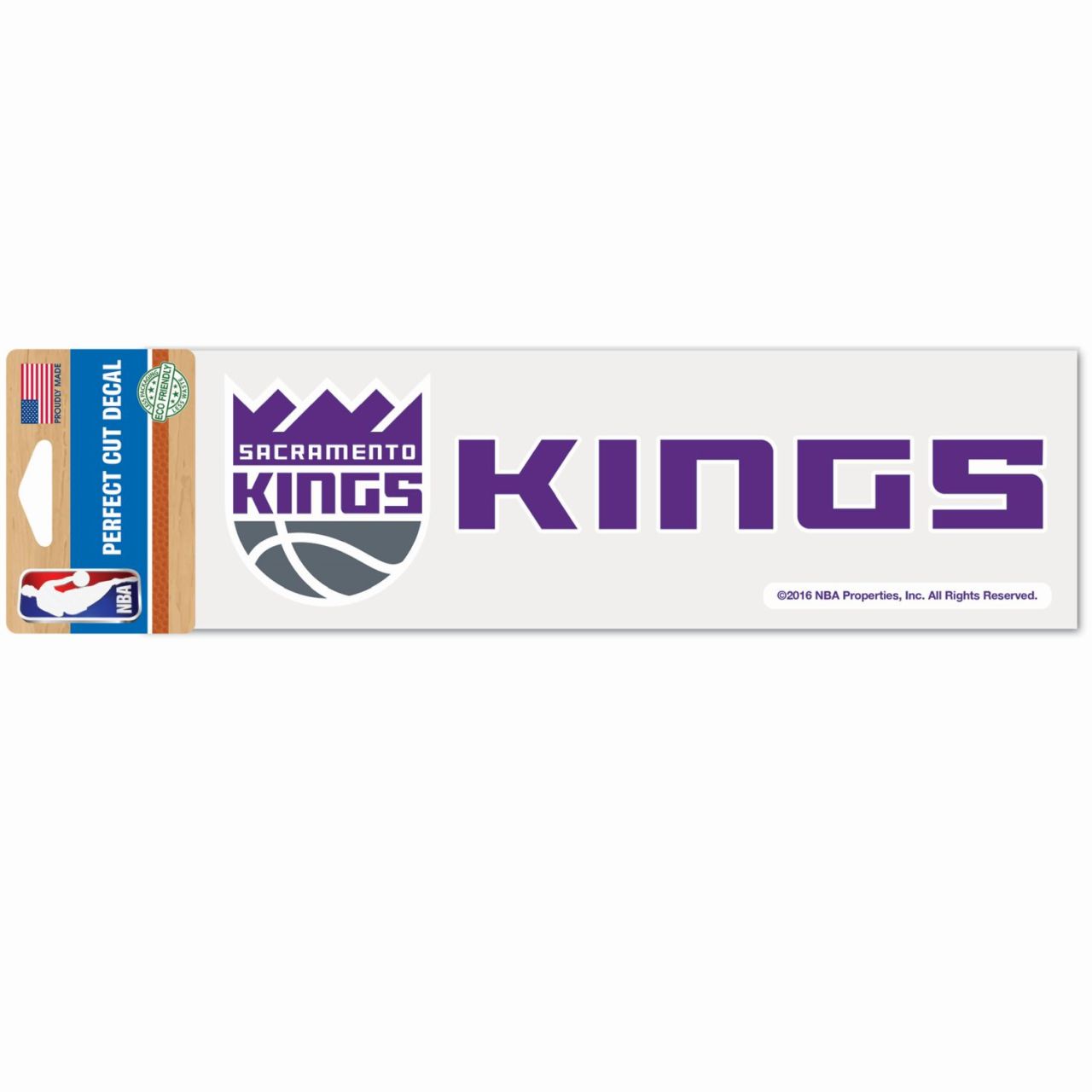 NBA Perfect Cut Aufkleber 8x25cm Sacramento Kings von WinCraft