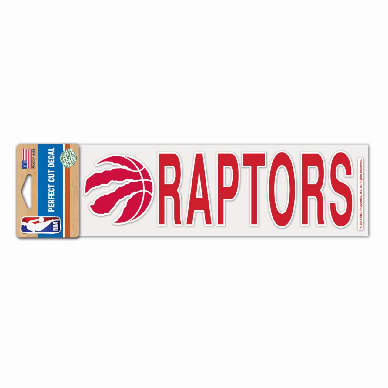 NBA Perfect Cut Aufkleber 8x25cm Toronto Raptors von WinCraft