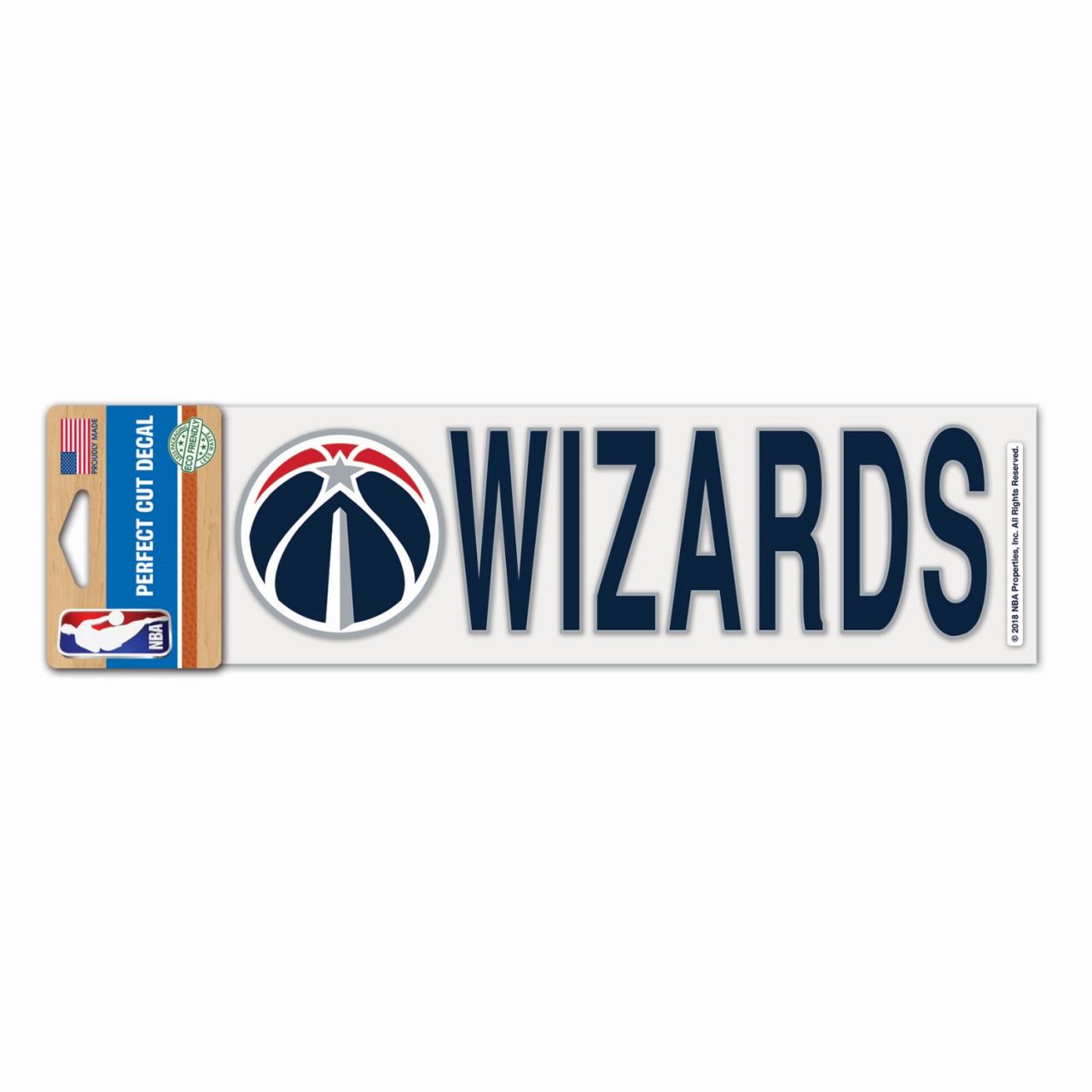 NBA Perfect Cut Aufkleber 8x25cm Washington Wizards von WinCraft