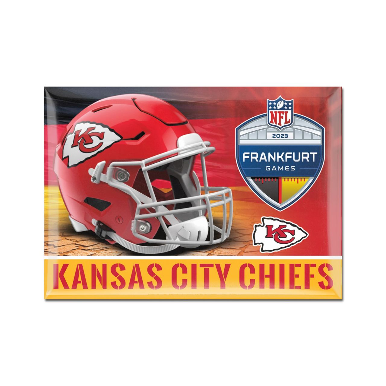 NFL Frankfurt Game Kühlschrank-Magnet Kansas City Chiefs von WinCraft