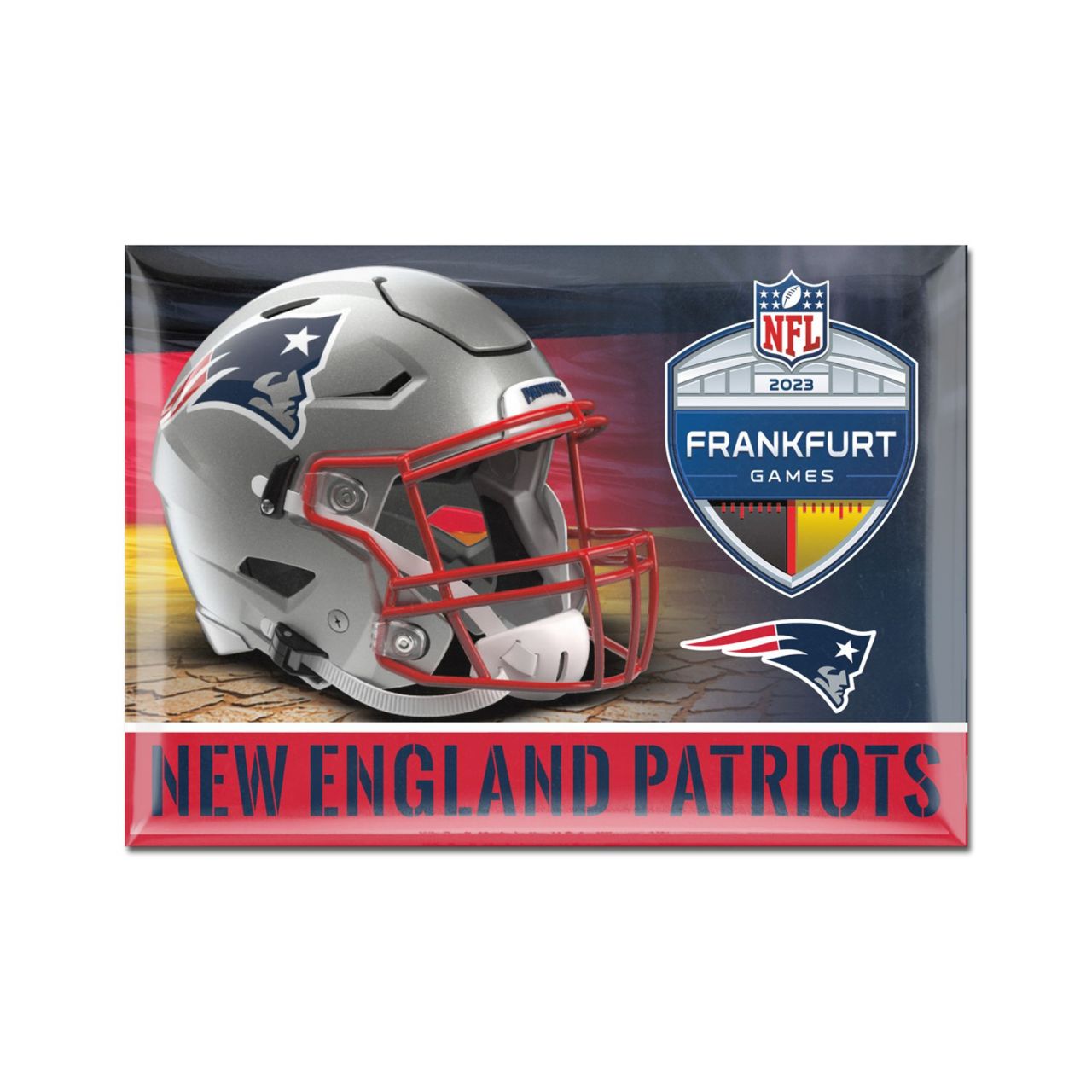 NFL Frankfurt Game Kühlschrank-Magnet New England Patriots von WinCraft