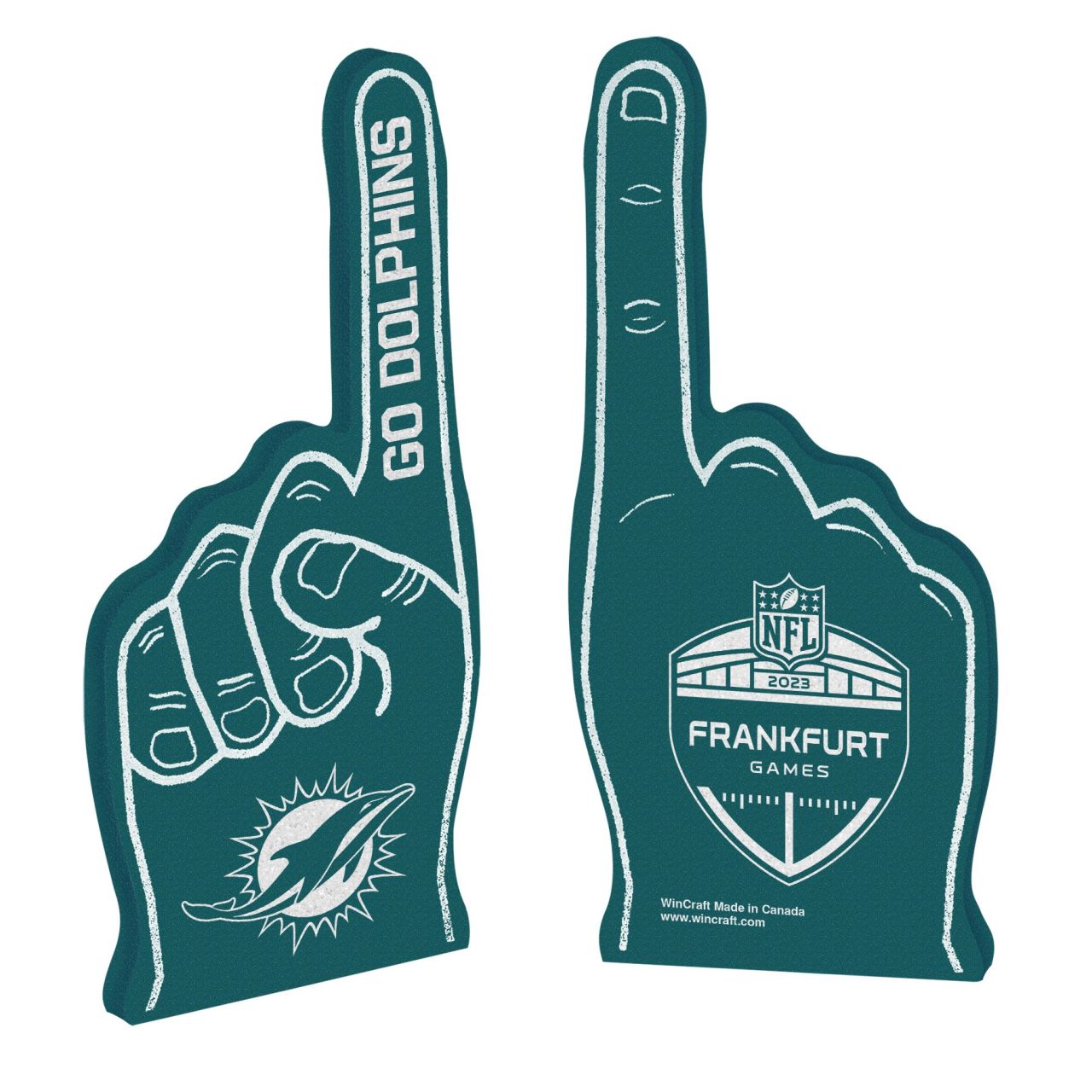 NFL Frankfurt Game Miami Dolphins Foam Finger Winkehand von WinCraft