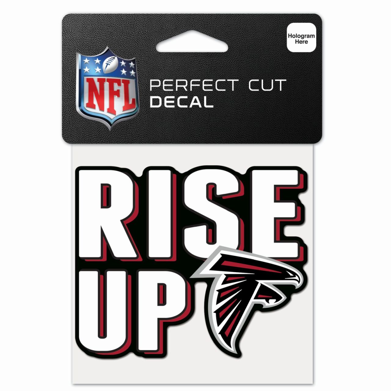 NFL Perfect Cut 10x10cm Aufkleber Atlanta Falcons SLOGAN von WinCraft