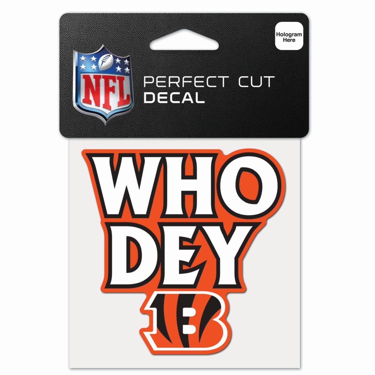 NFL Perfect Cut 10x10cm Aufkleber Cincinnati Bengals SLOGAN von WinCraft