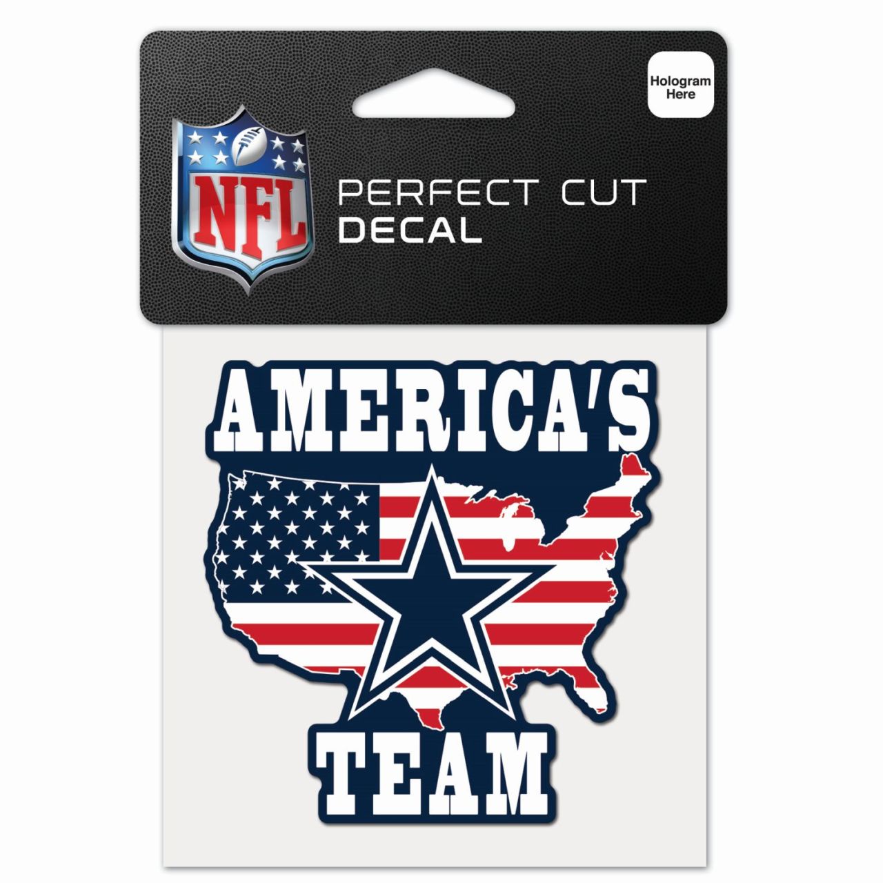 NFL Perfect Cut 10x10cm Aufkleber Dallas Cowboys SLOGAN von WinCraft