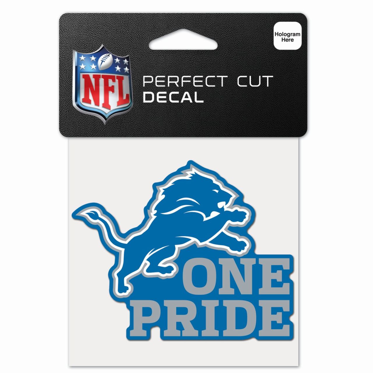 NFL Perfect Cut 10x10cm Aufkleber Detroit Lions SLOGAN von WinCraft