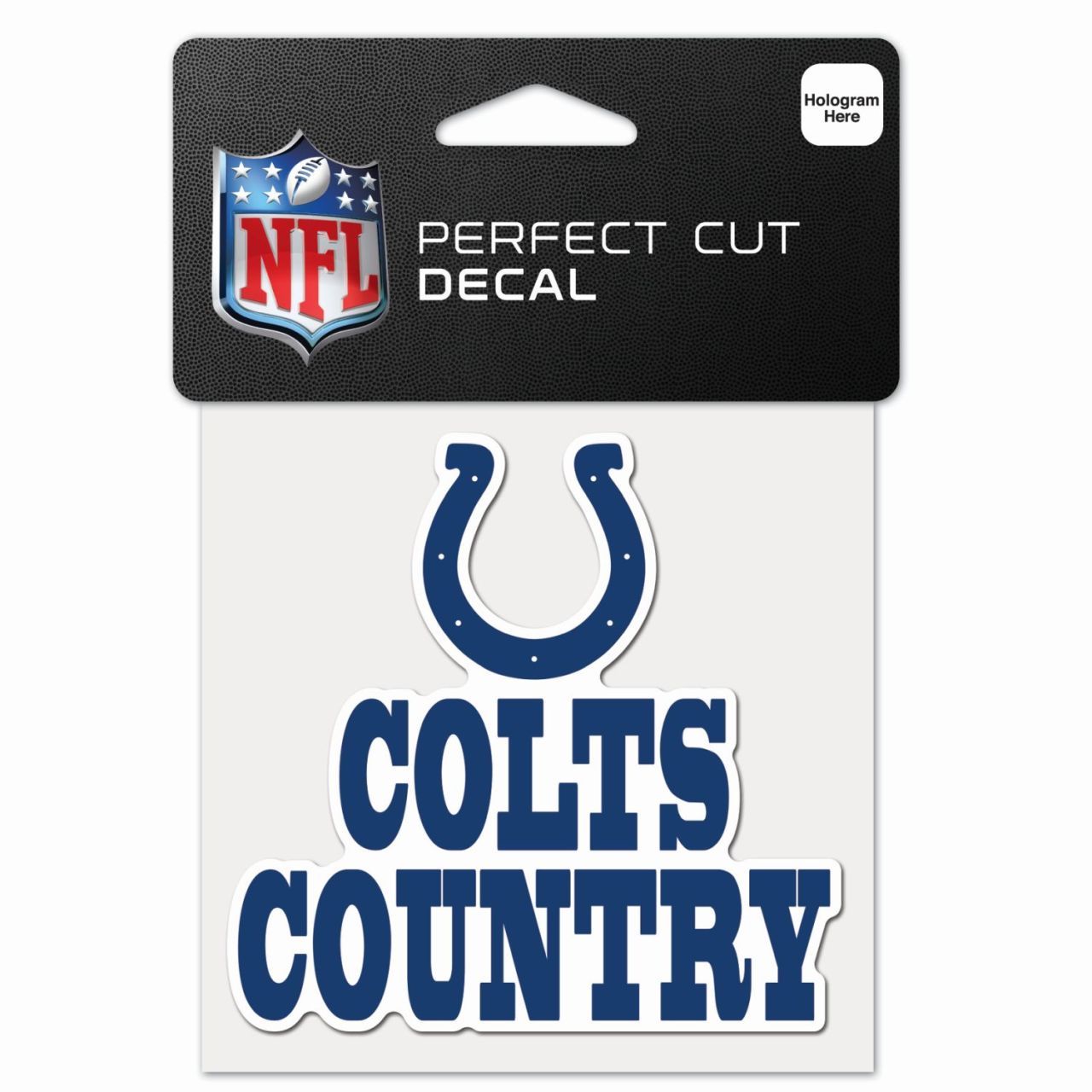 NFL Perfect Cut 10x10cm Aufkleber Indianapolis Colts SLOGAN von WinCraft