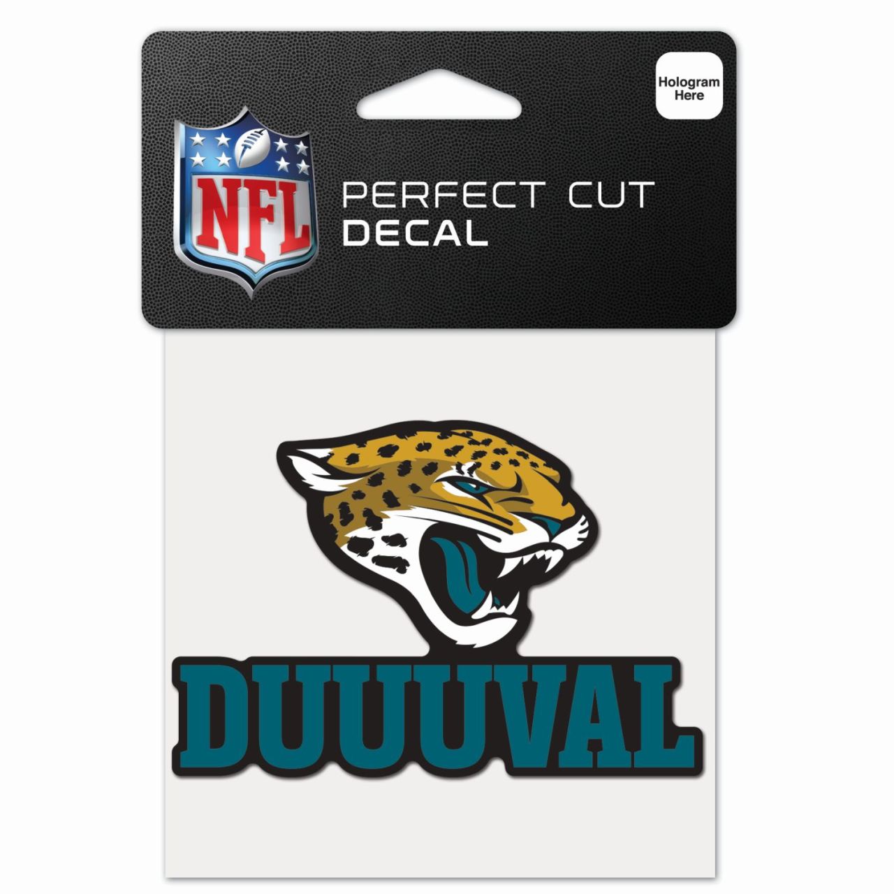NFL Perfect Cut 10x10cm Aufkleber Jacksonville Jaguars SLOG von WinCraft