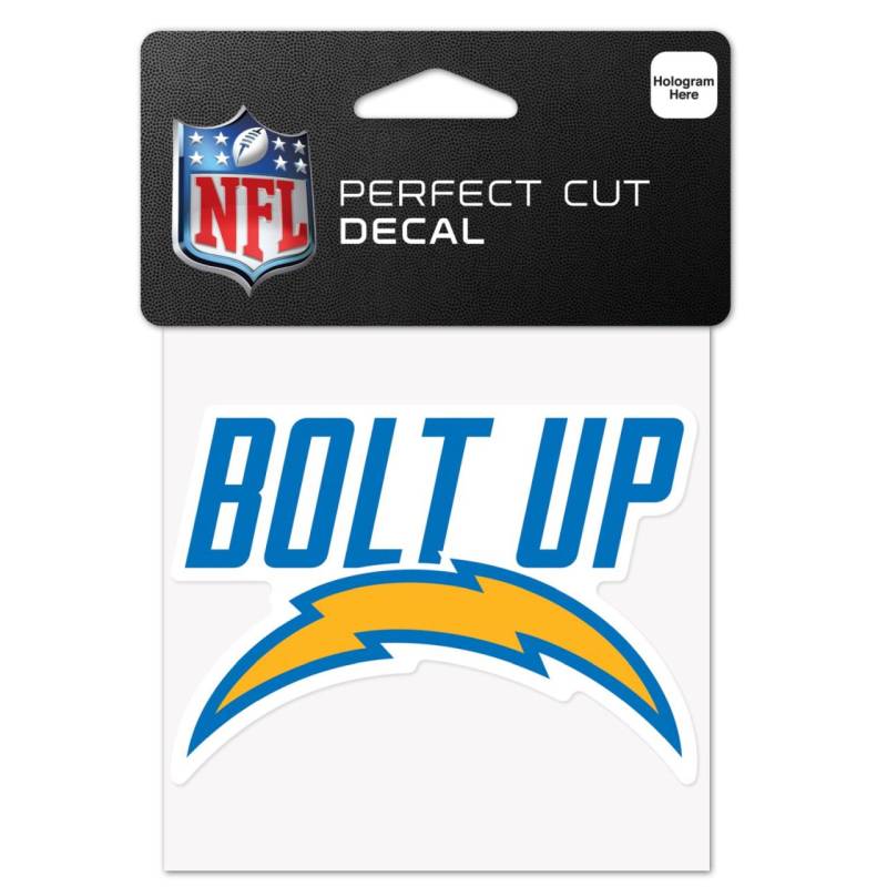 NFL Perfect Cut 10x10cm Aufkleber Los Angeles Chargers SLOG von WinCraft