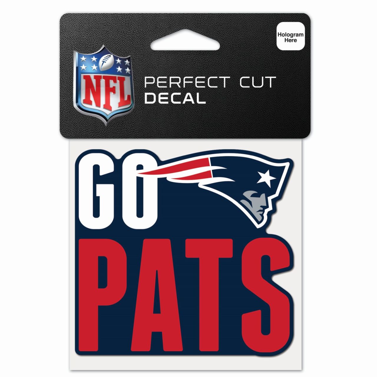 NFL Perfect Cut 10x10cm Aufkleber New England Patriots SLOG von WinCraft