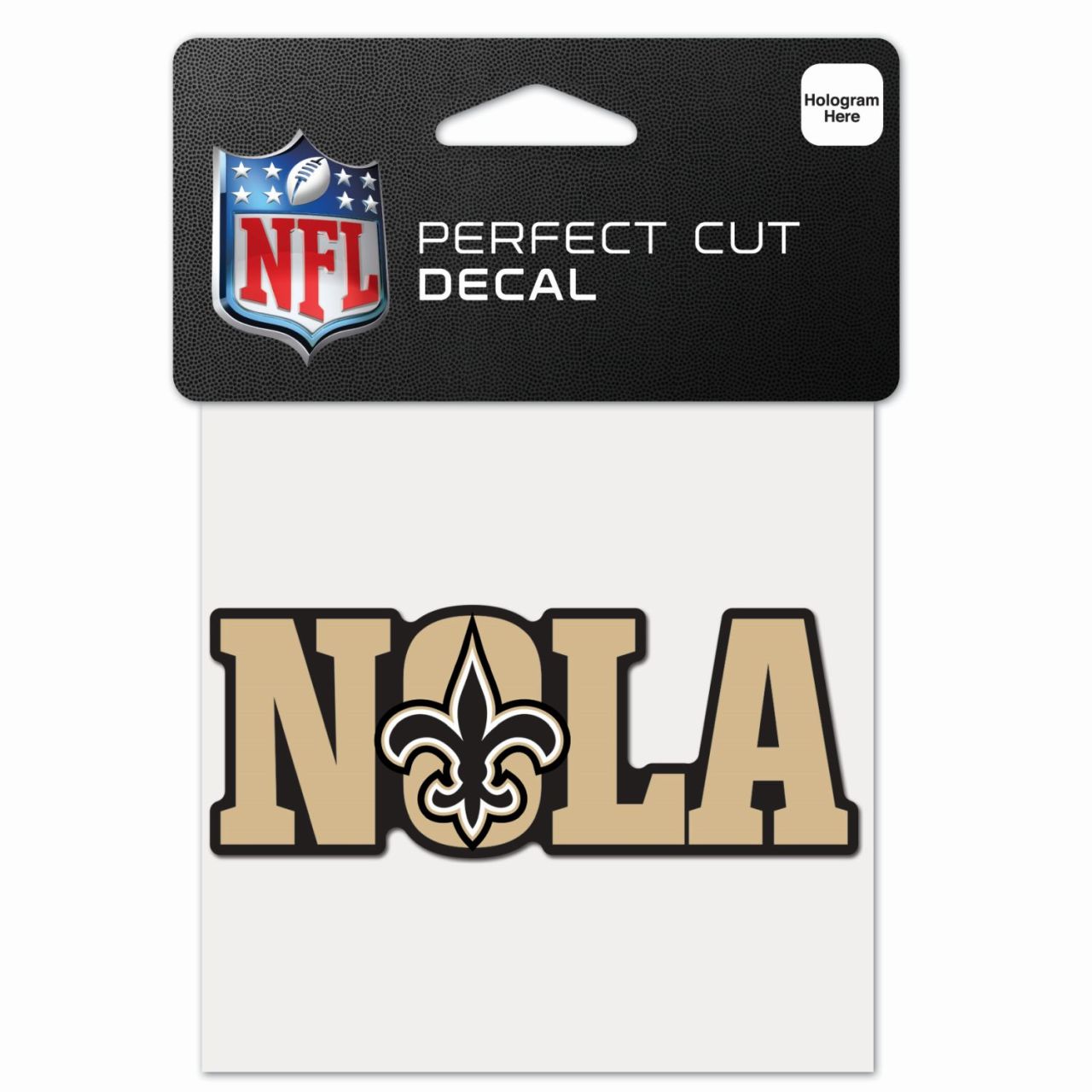NFL Perfect Cut 10x10cm Aufkleber New Orleans Saints SLOGAN von WinCraft