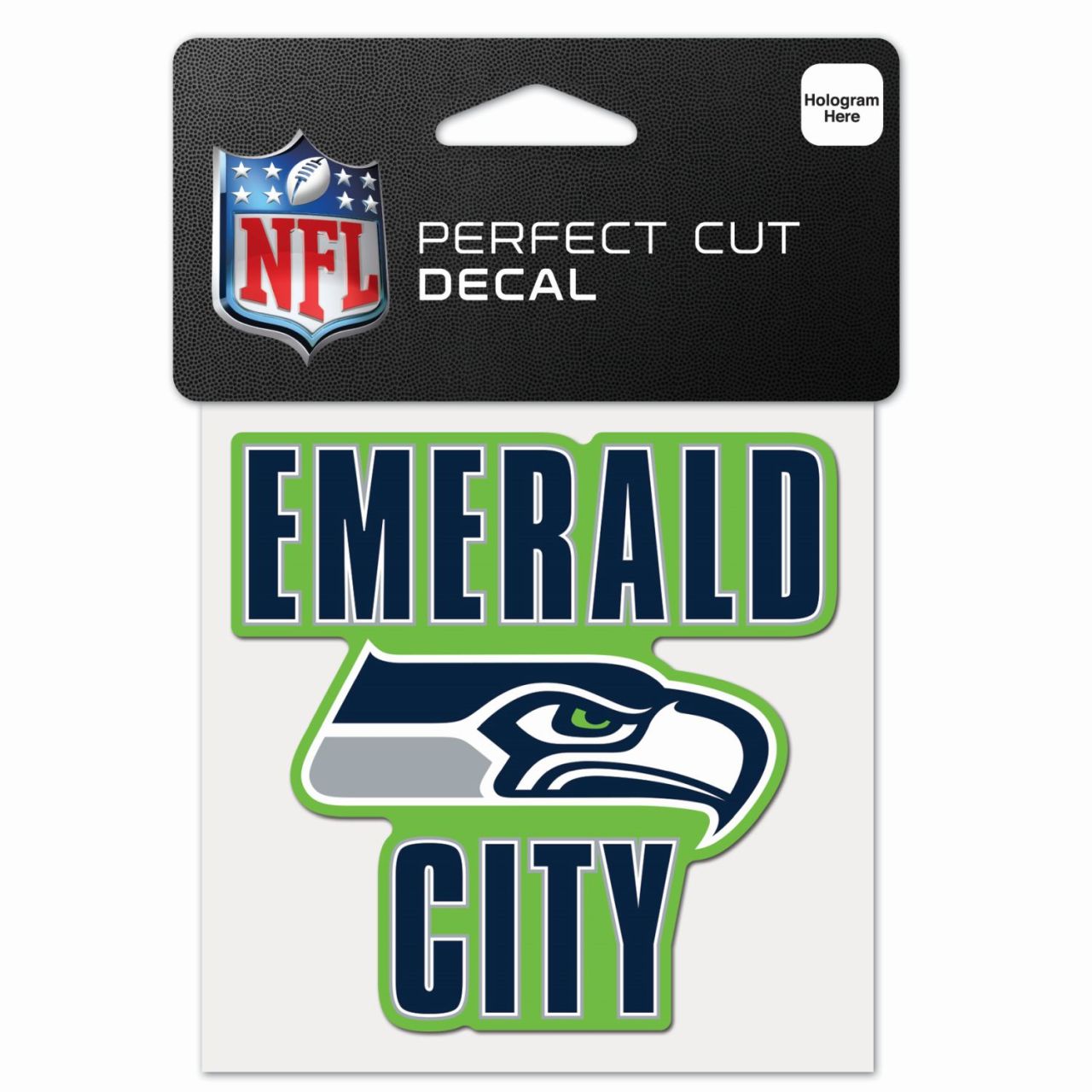 NFL Perfect Cut 10x10cm Aufkleber Seattle Seahawks SLOGAN von WinCraft