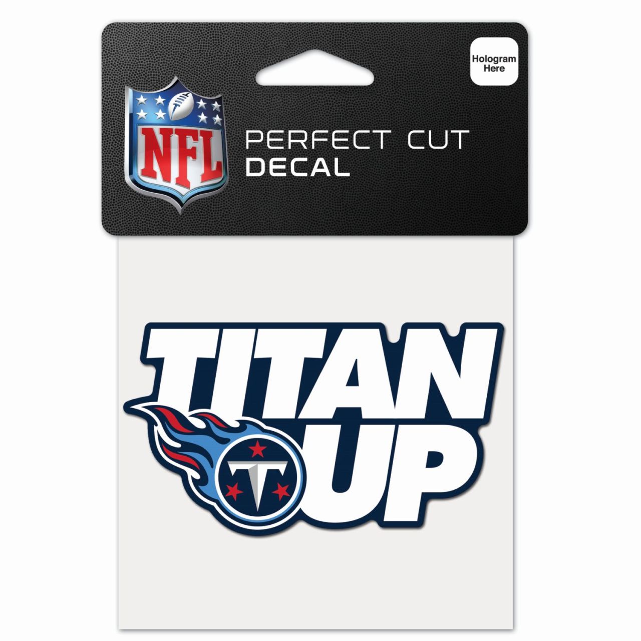 NFL Perfect Cut 10x10cm Aufkleber Tennessee Titans SLOGAN von WinCraft