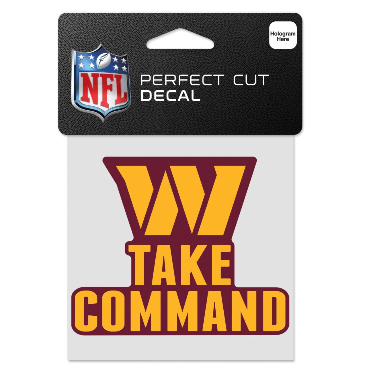 NFL Perfect Cut 10x10cm Aufkleber Washington Commanders SLG von WinCraft