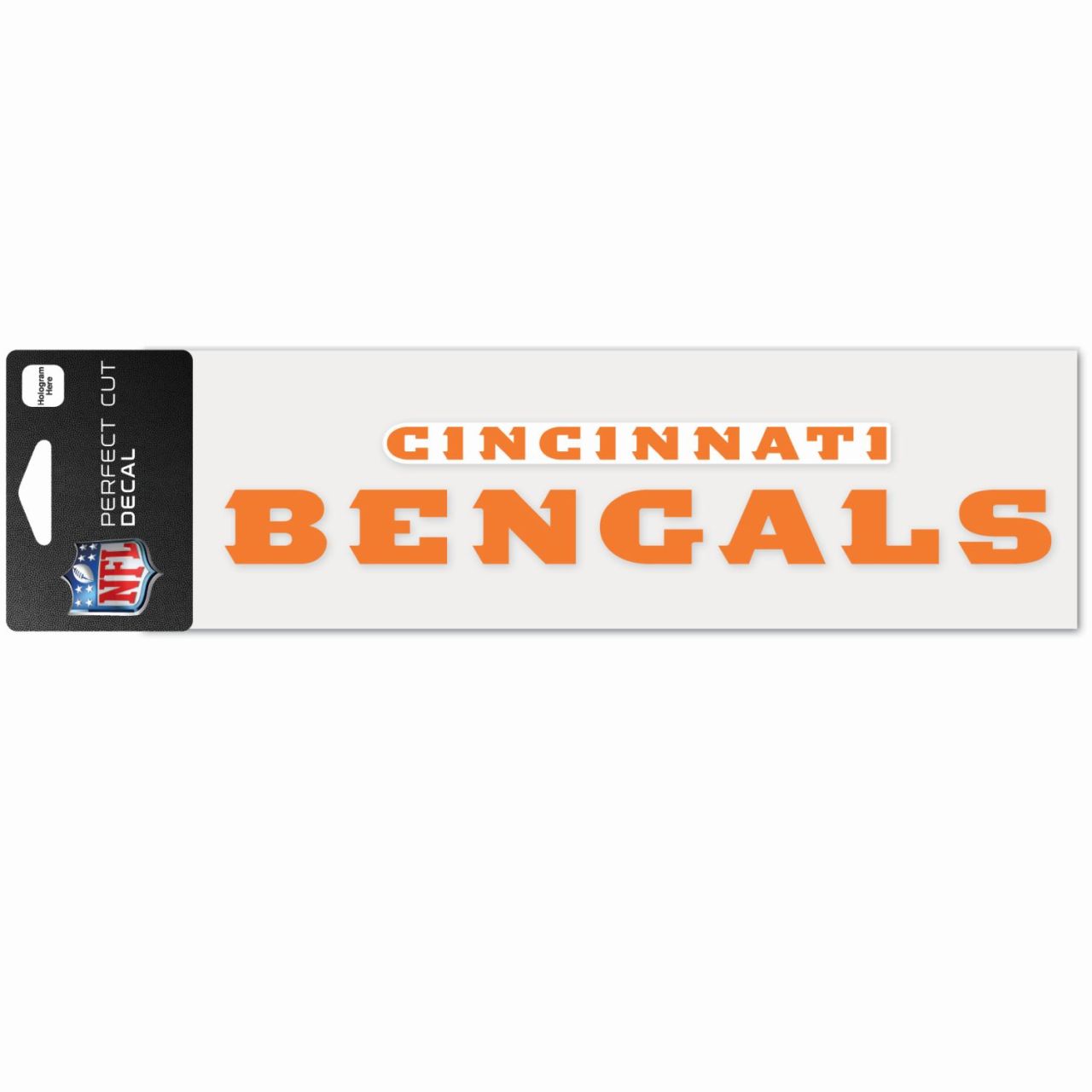 NFL Perfect Cut Aufkleber 8x25cm Cincinnati Bengals von WinCraft