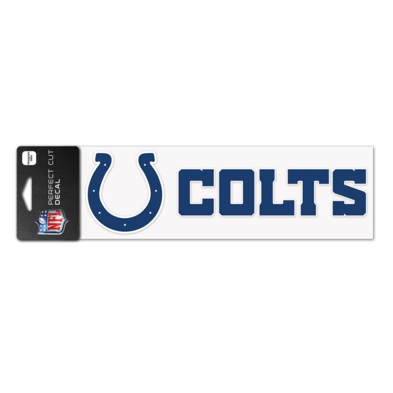 NFL Perfect Cut Aufkleber 8x25cm Indianapolis Colts von WinCraft