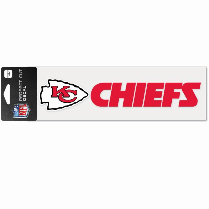 NFL Perfect Cut Aufkleber 8x25cm Kansas City Chiefs von WinCraft
