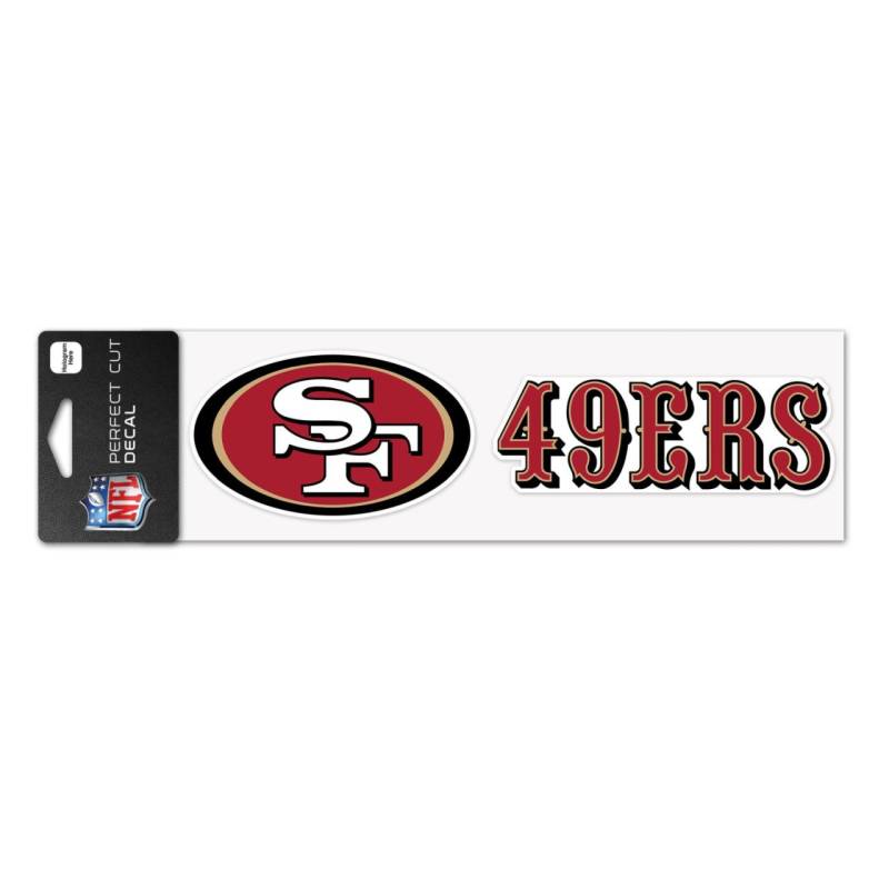 NFL Perfect Cut Aufkleber 8x25cm San Francisco 49ers von WinCraft