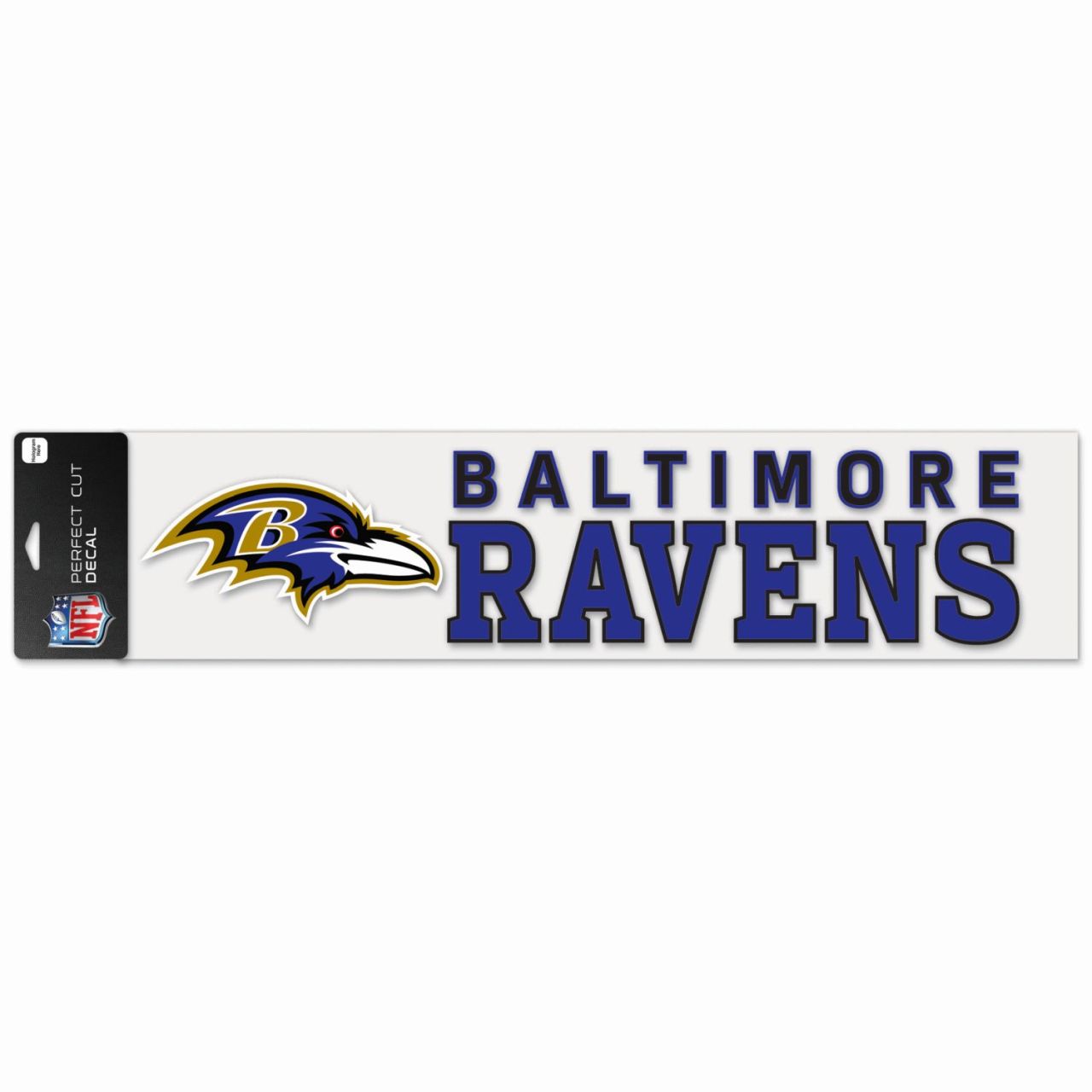 NFL Perfect Cut XXL Aufkleber 10x40cm Baltimore Ravens von WinCraft