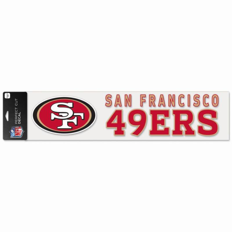 NFL Perfect Cut XXL Aufkleber 10x40cm San Francisco 49ers von WinCraft