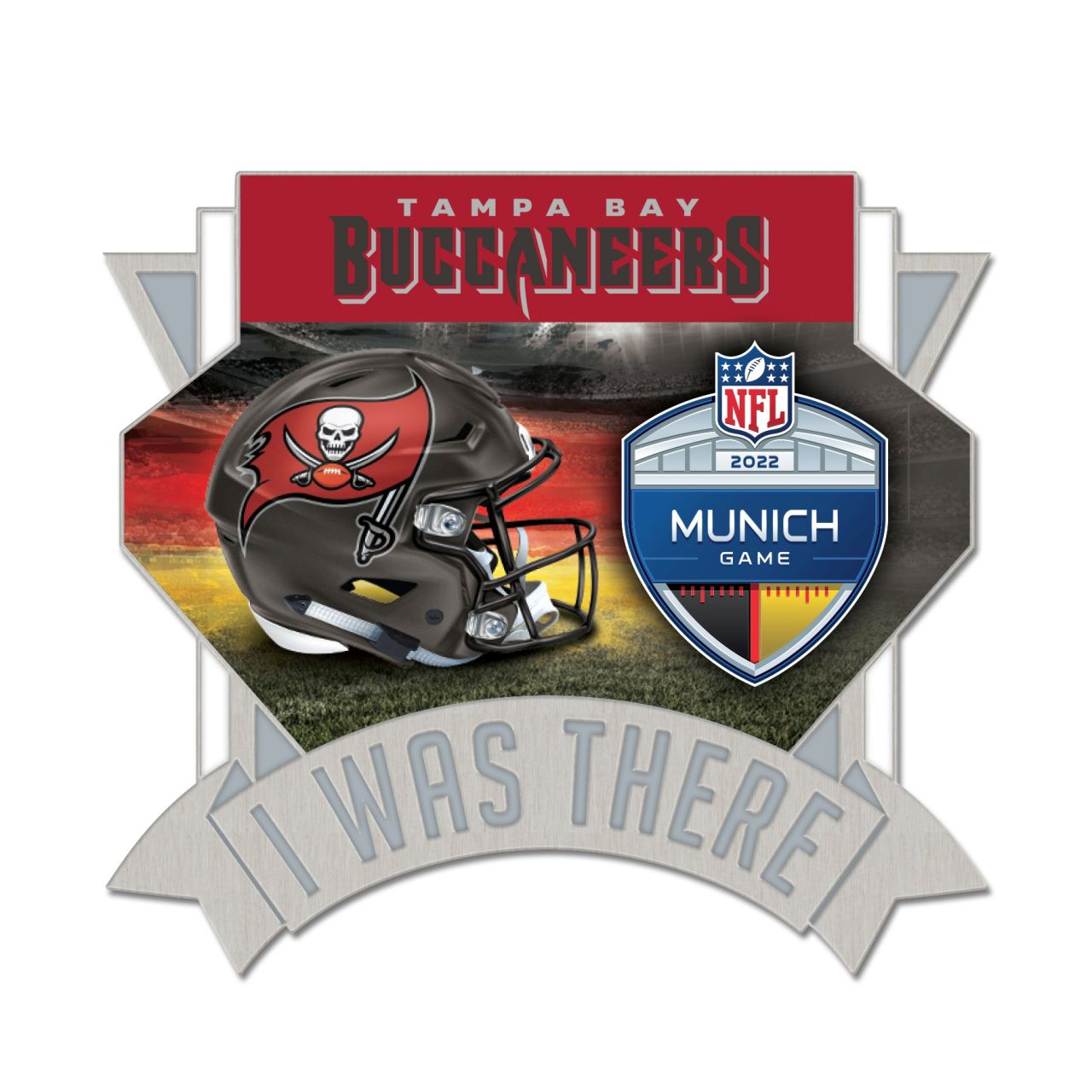 NFL Pin Badge Anstecknadel - NFL MUNICH I WAS THERE Buccs NFL Pin Badge Anstecknadel - NFL MUNICH I WAS THERE Buccs von WinCraft
