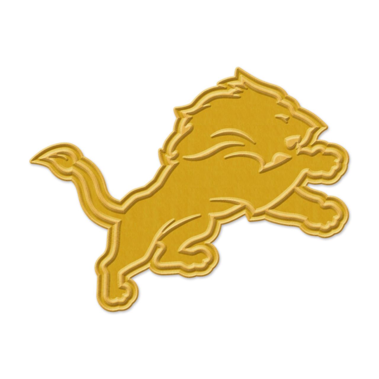 NFL Universal Schmuck Caps PIN GOLD Detroit Lions von WinCraft